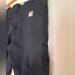 Carhartt Rugged Flex Canvas Work Pant Navy 40/32 nwot